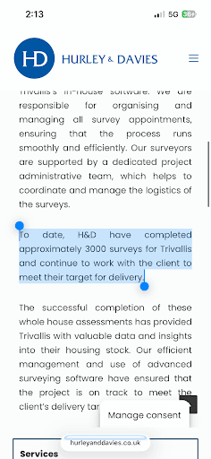 Hurley & Davies Ltd — Customer photo